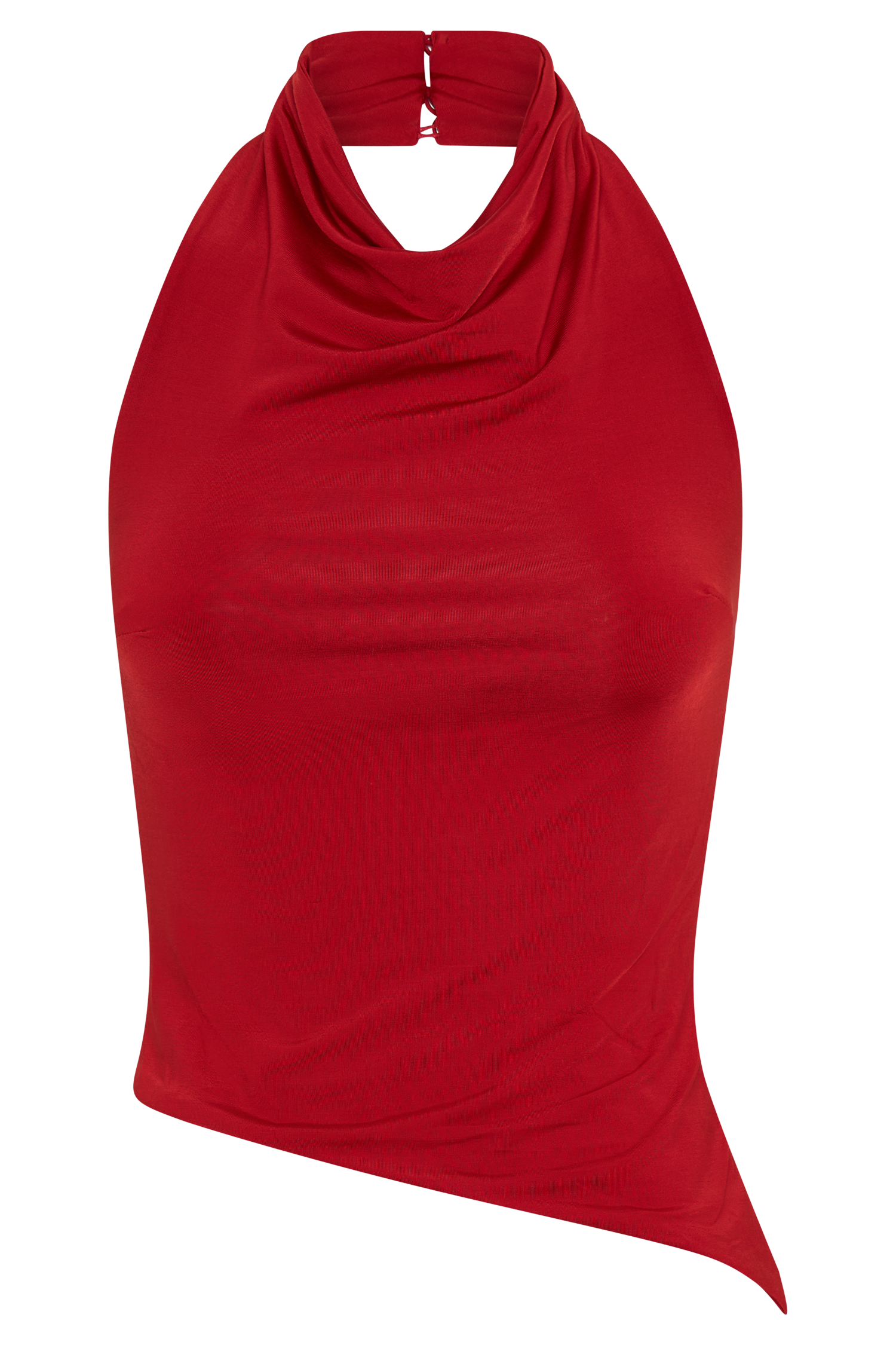 Federica Slinky Halter Neck Top - Red