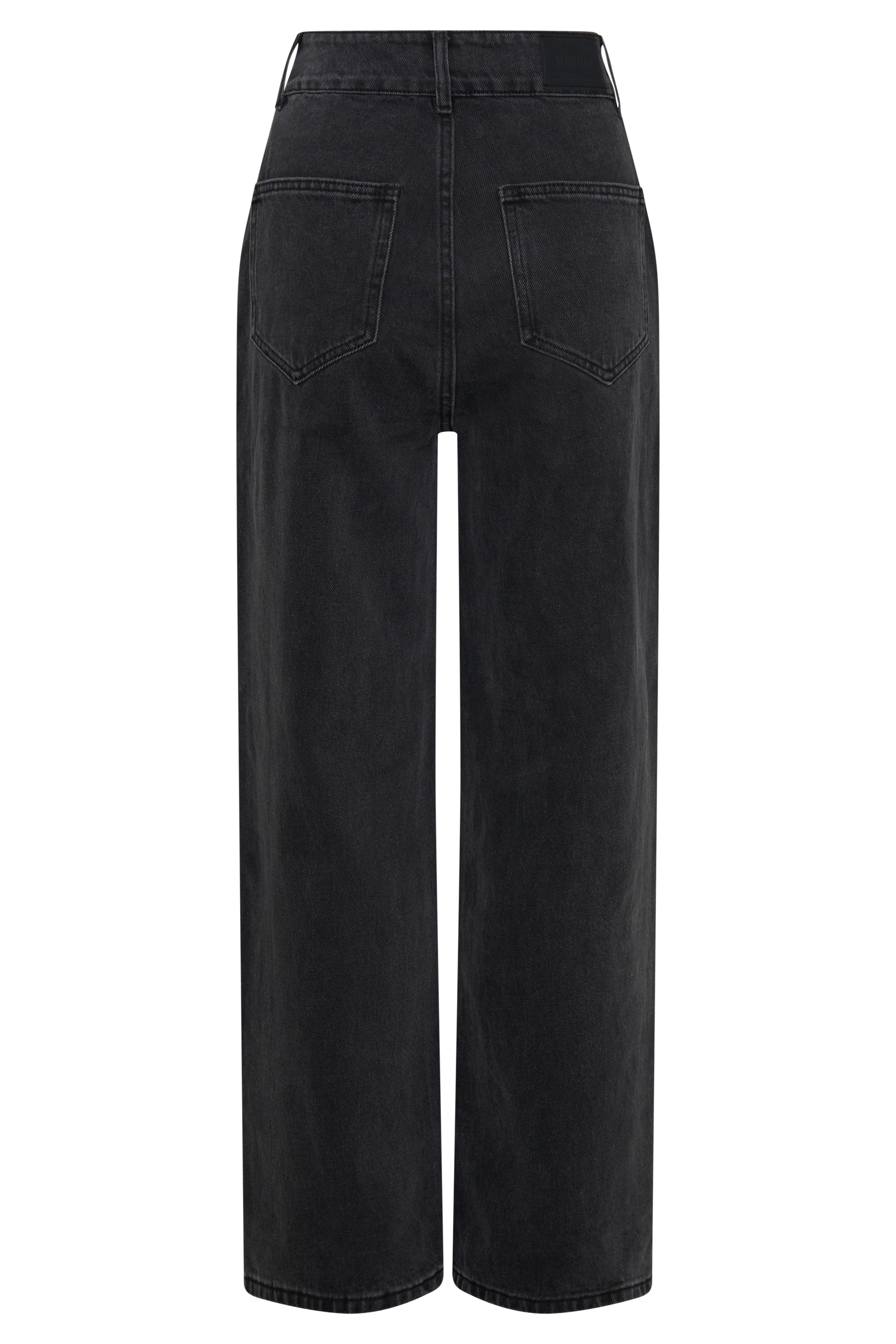Roxy Wide Leg High Waist Denim Jeans - Washed Black